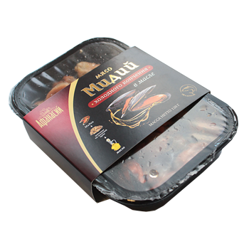 Мясо мидий х/к в масле 120 гр.