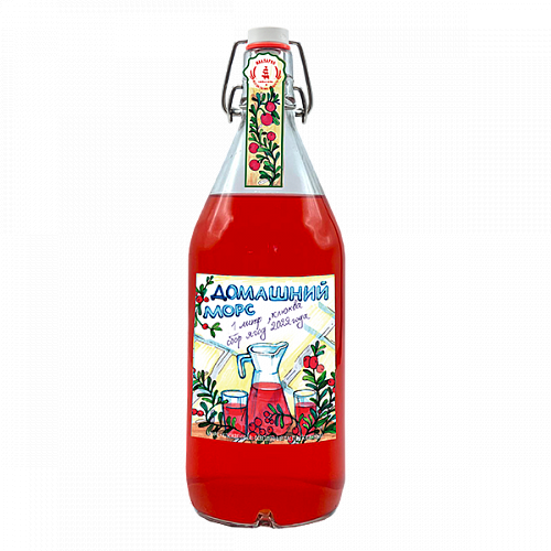 Клюквенный морс «Домашний» 1,0 л